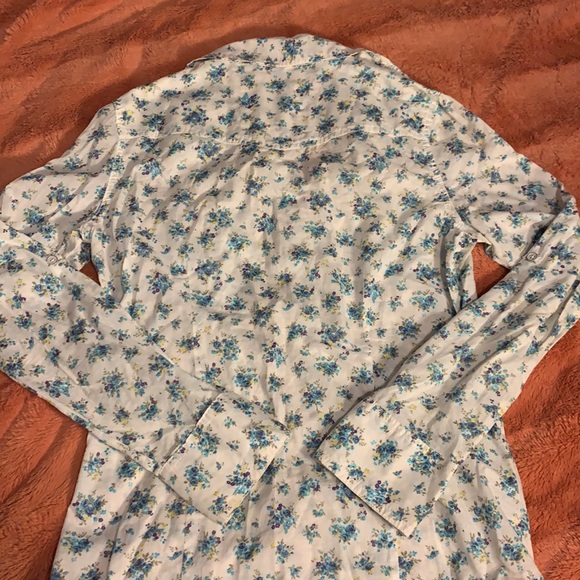 Buffalo Button Up Floral Blouse SZ M David Bitton - Picture 7 of 7
